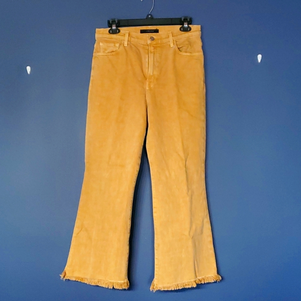 J brand cropped jeans old gold